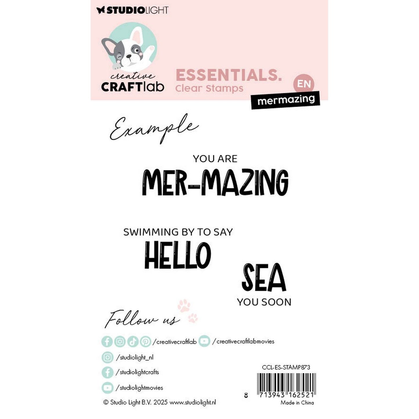 Creative craftlab • tampons transparents essentiels mermazing