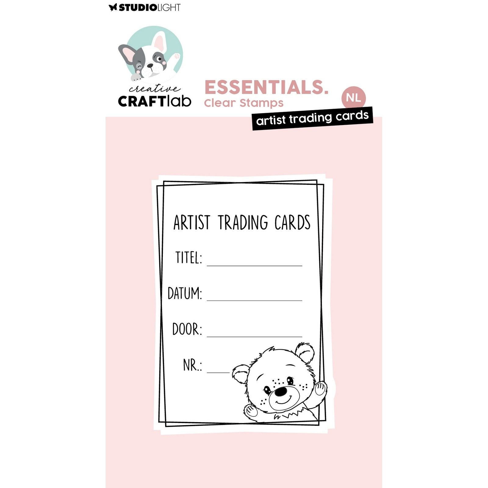 Creative craftlab • cartes à collectionner d'artiste avec tampon transparent essentiel