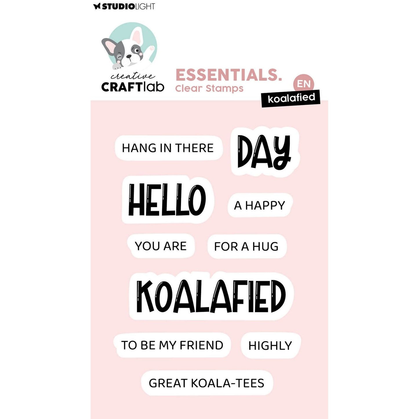 Creative craftlab • tampons transparents essentiels koalifiés