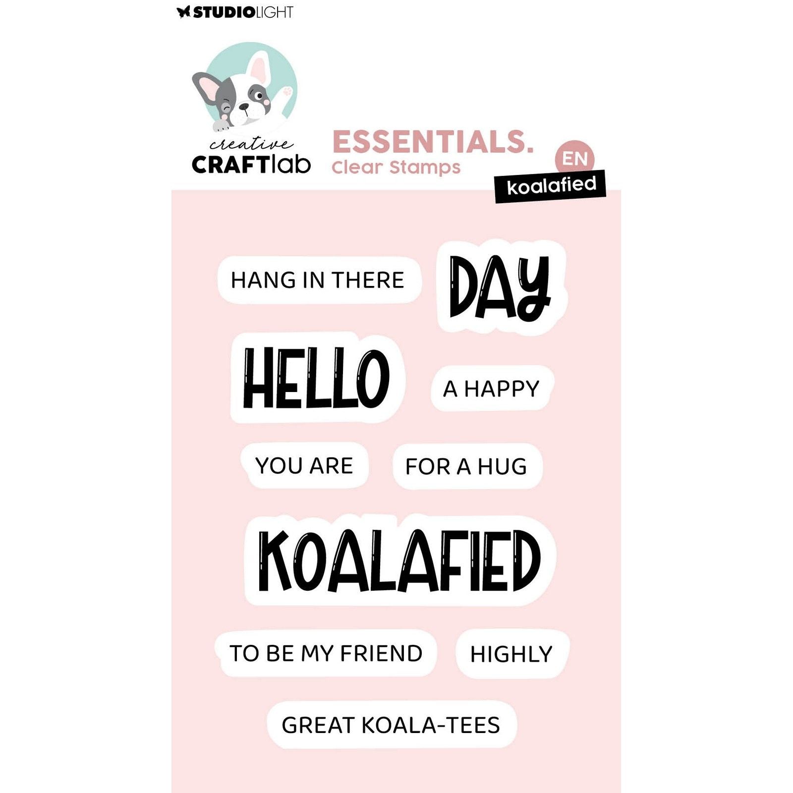 Creative craftlab • tampons transparents essentiels koalifiés