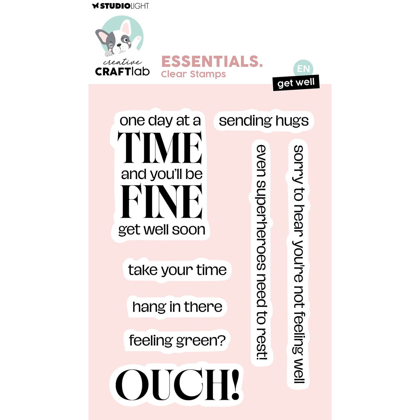 Creative Craftlab • Tampon transparent Essentiels Get Well