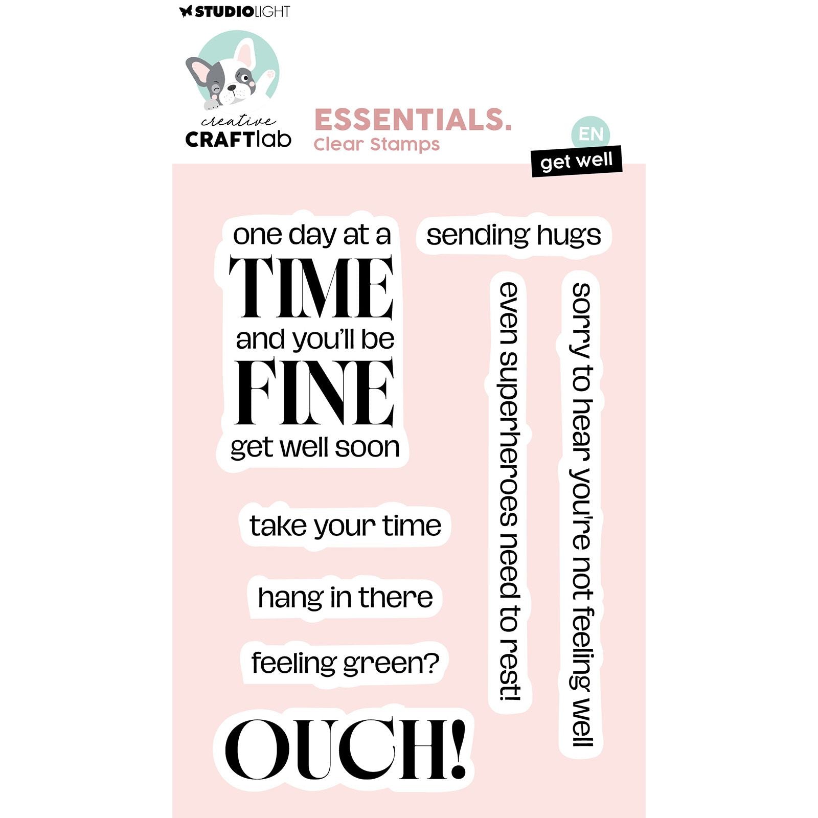 Creative Craftlab • Tampon transparent Essentiels Get Well