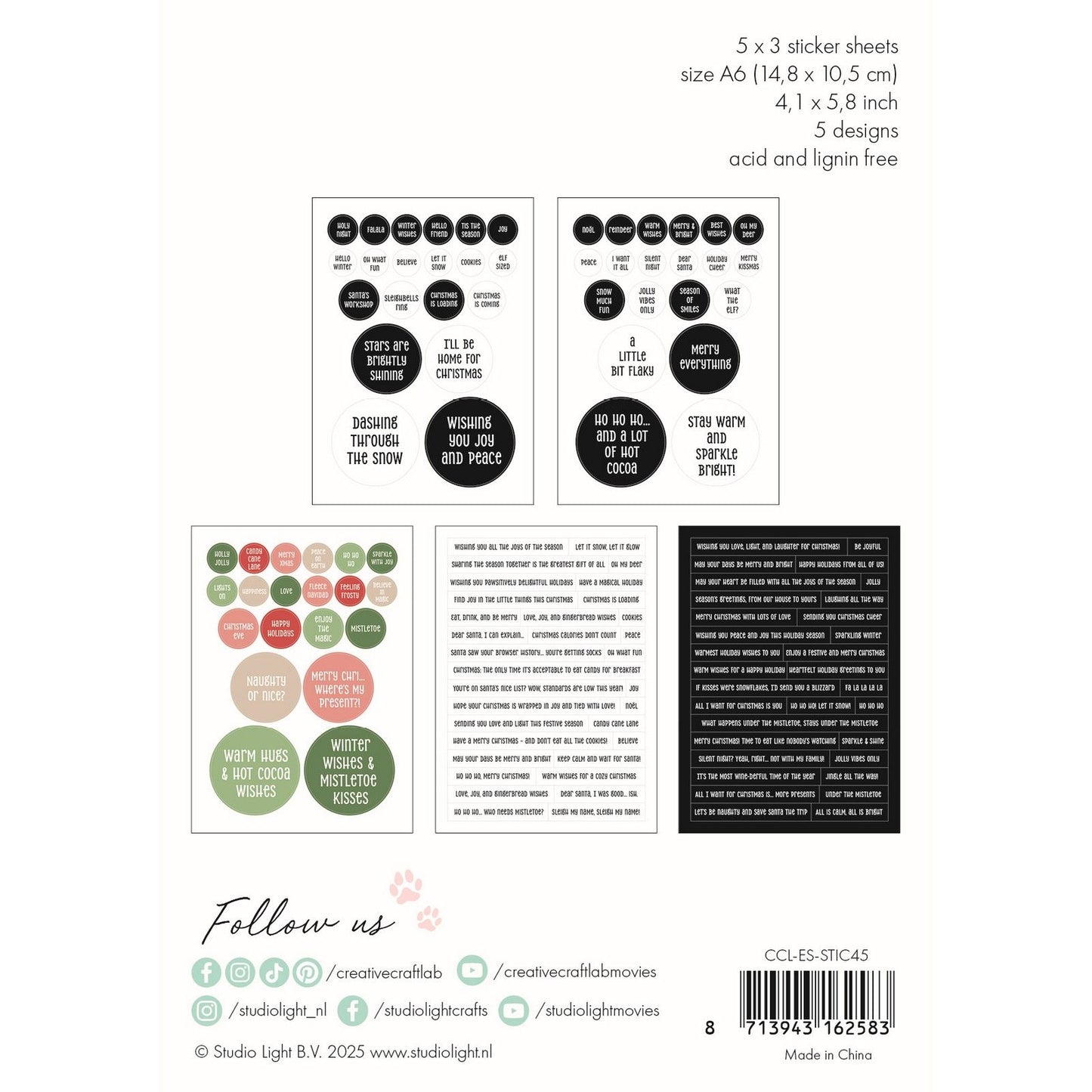 Creative Craftlab • Autocollants essentiels pour tout joyeux