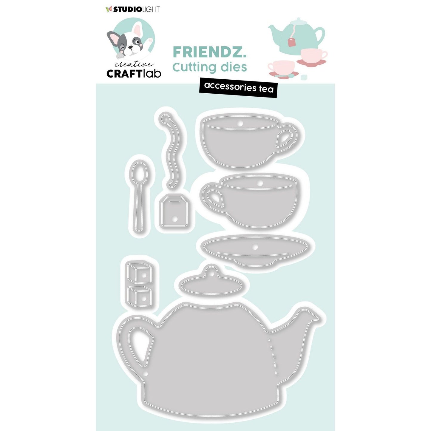 Creative craftlab • friendlyz gabarit de découpe accessoires thé
