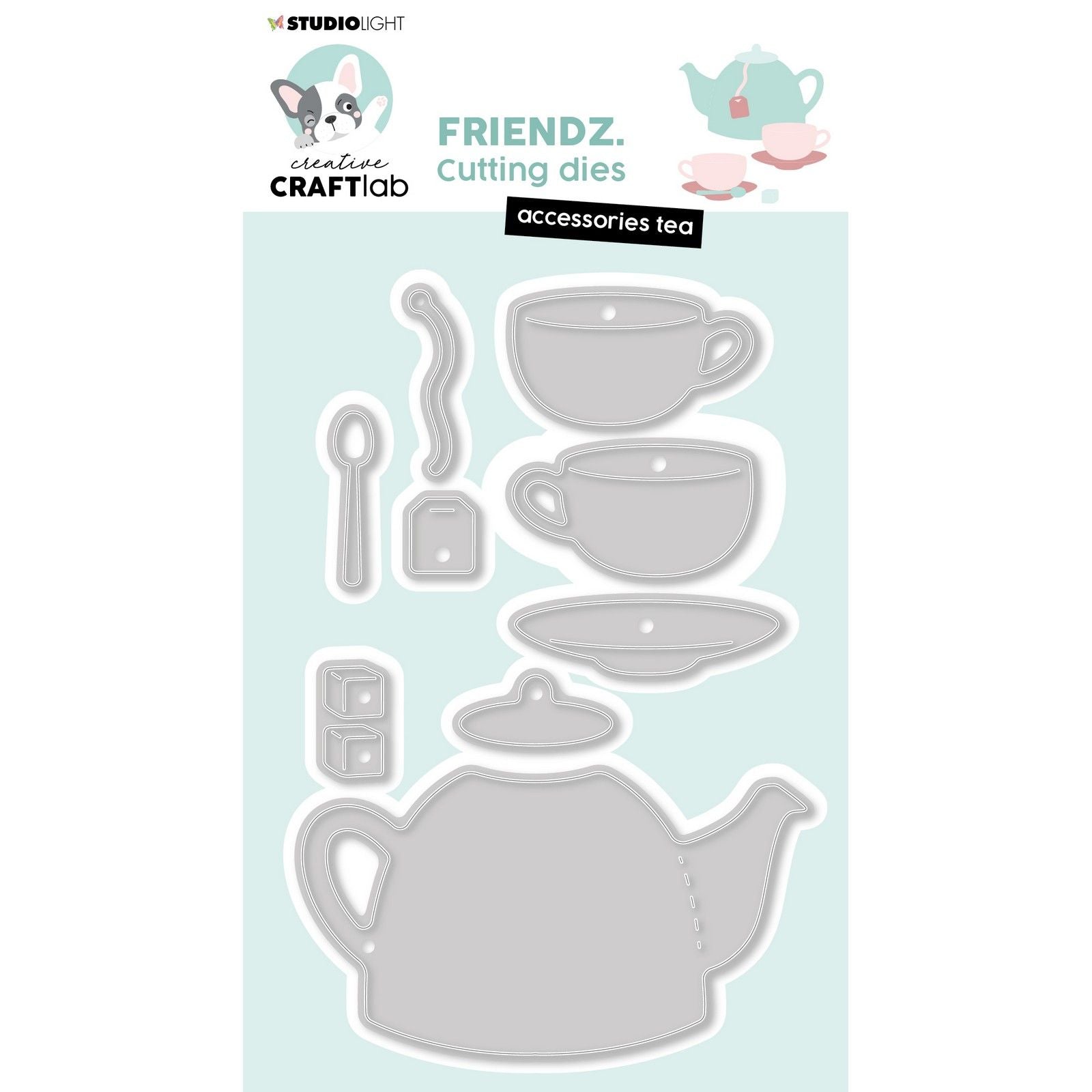 Creative craftlab • friendlyz gabarit de découpe accessoires thé