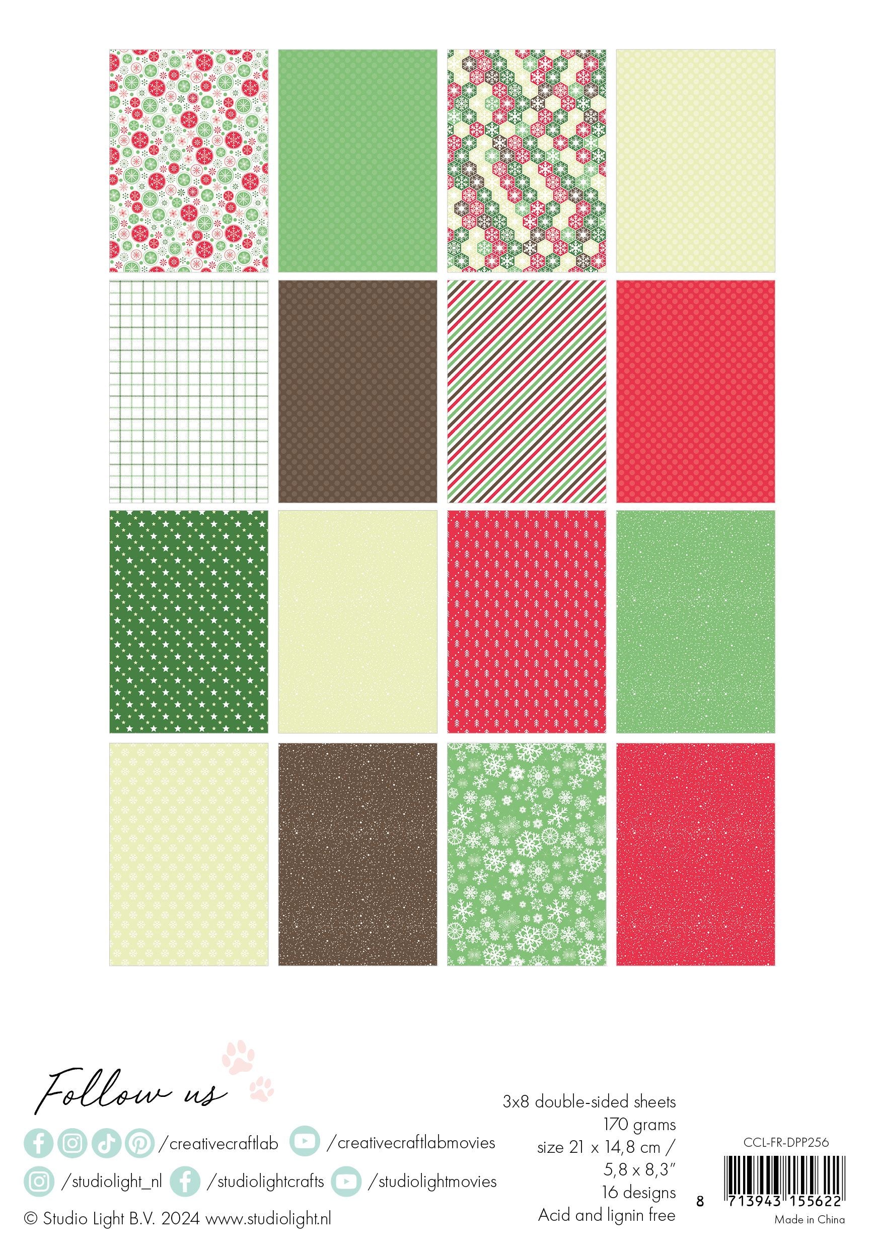 Studio Light Creative Craftlab • Bloc de papier design Friendsz pour la maison pour Noël