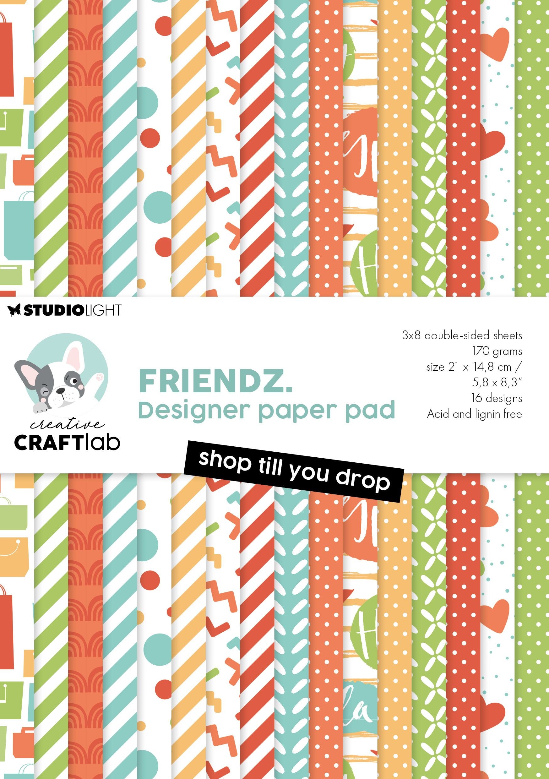Studio Light Creative Craftlab • Boutique de blocs de papier de conception Friendsz jusqu'à ce que vous tombiez