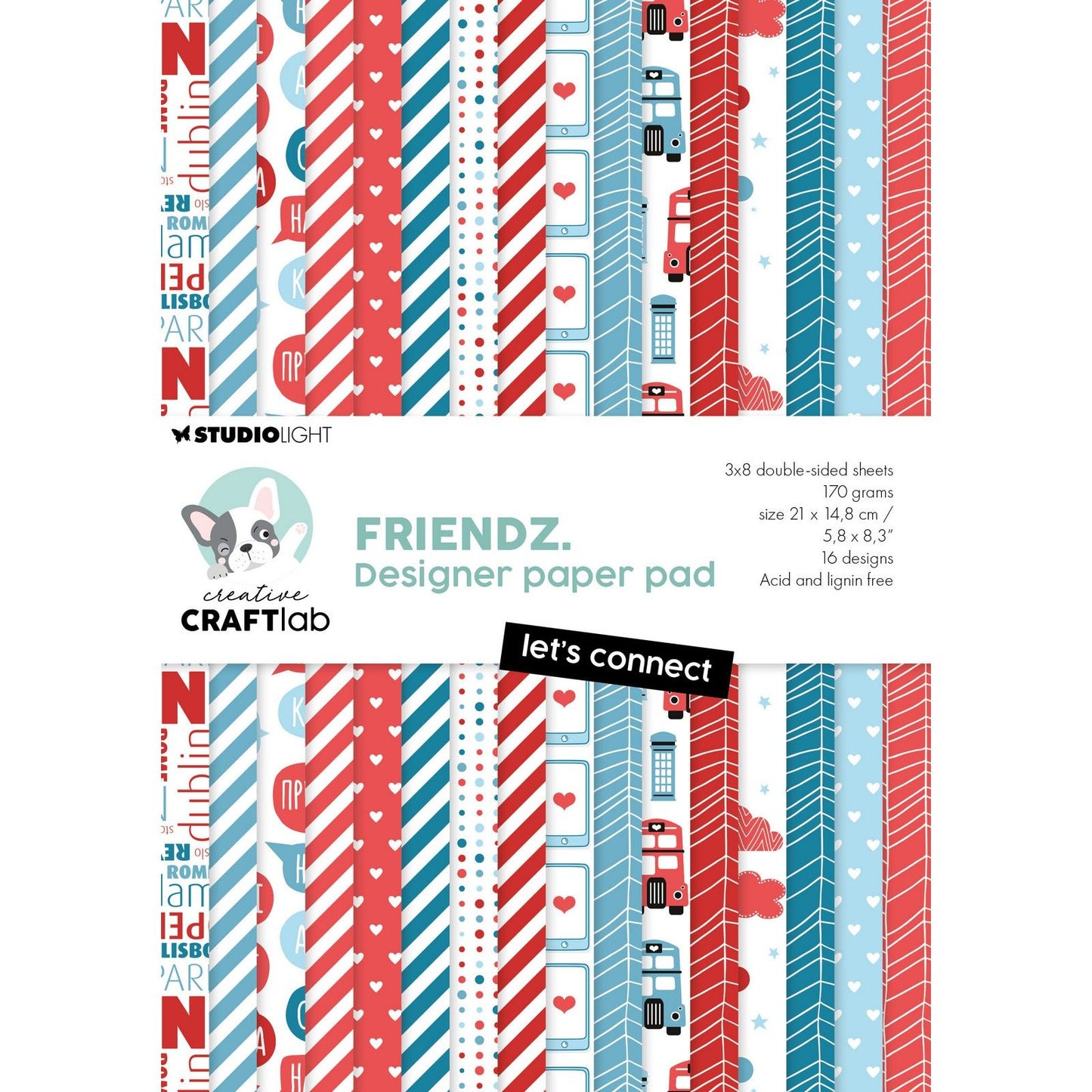 Creative craftlab laboratoire d'artisanat créatif • bloc de papier design friendlyz connectons-nous