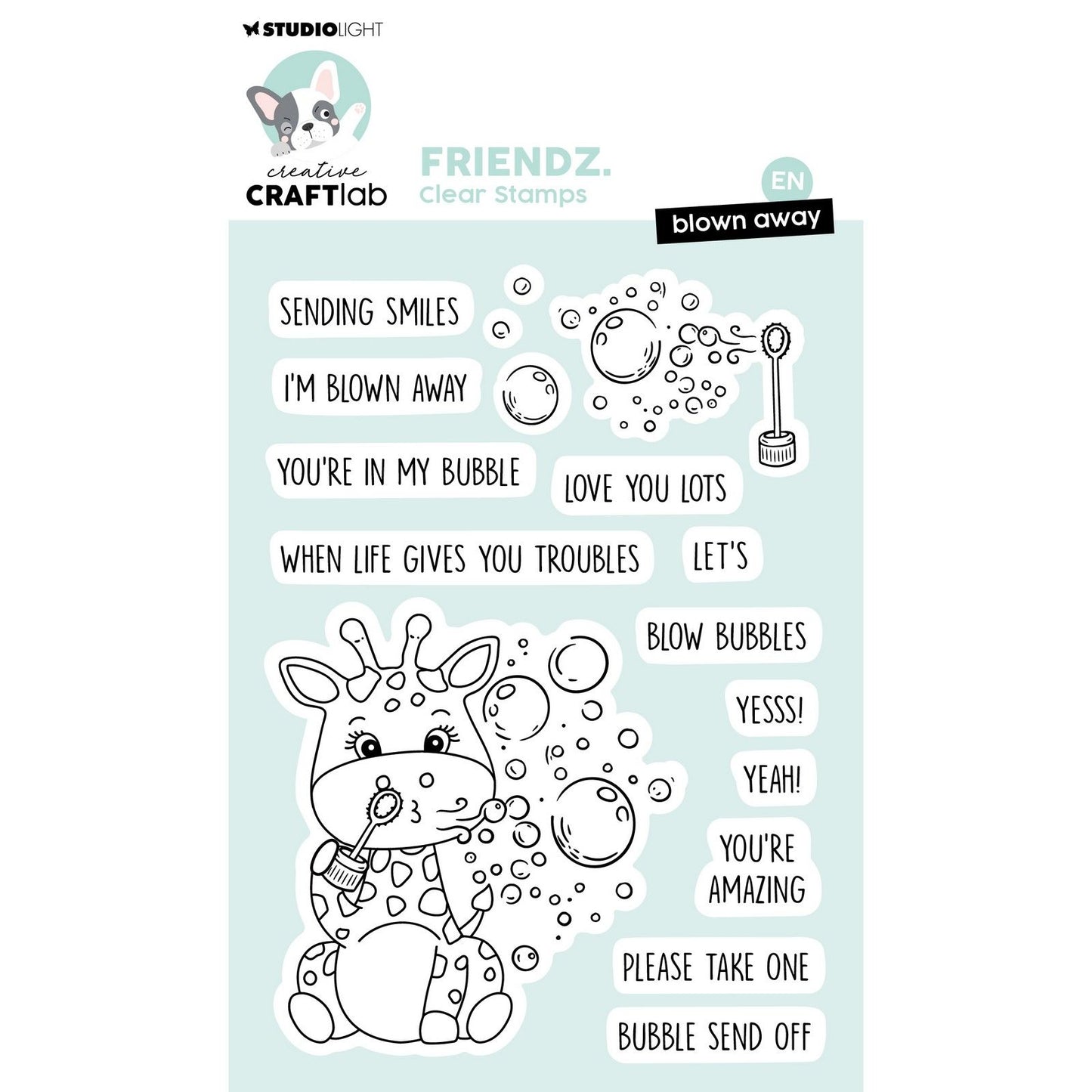 Creative Craftlab • Le tampon transparent Friendsz s'est envolé