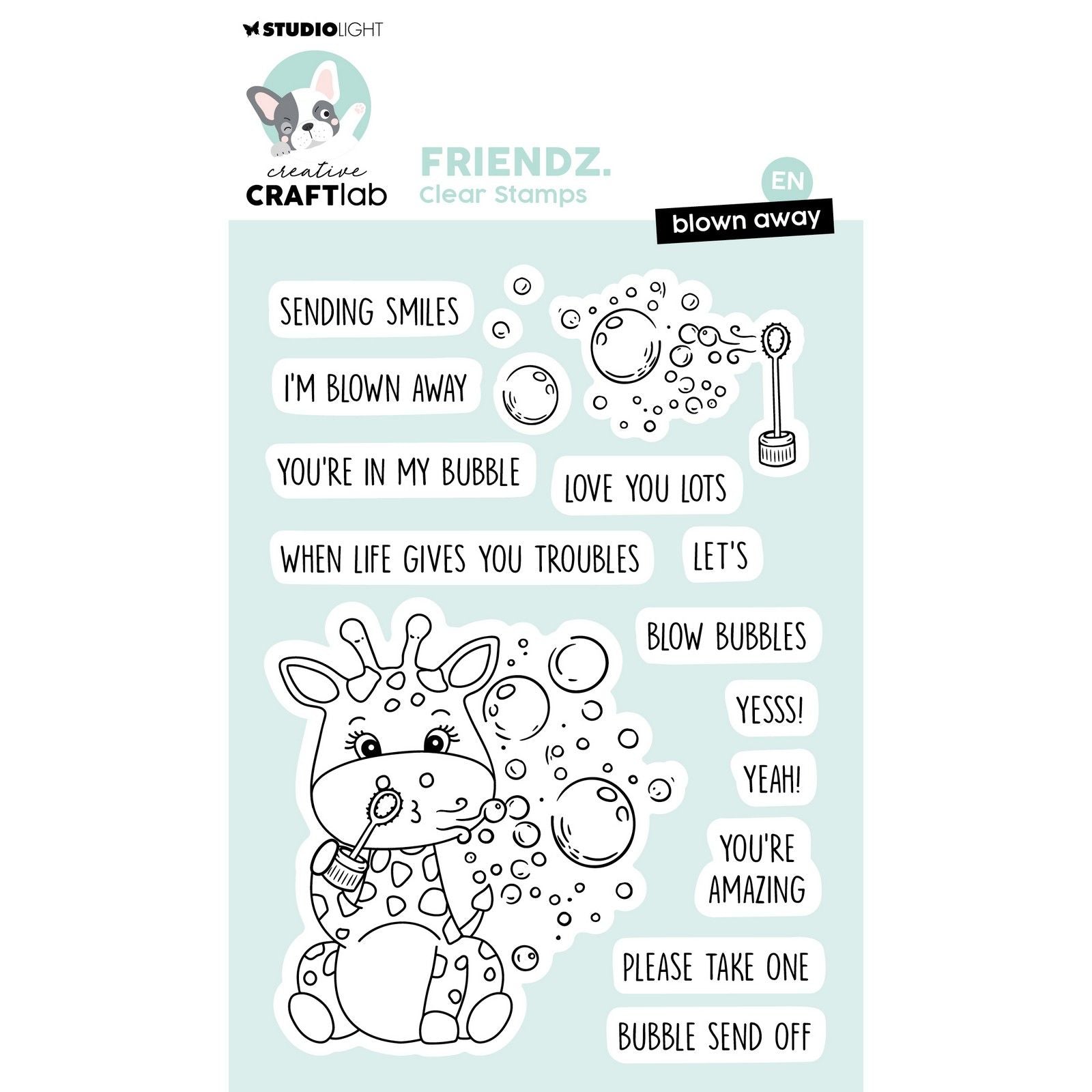 Creative Craftlab • Le tampon transparent Friendsz s'est envolé
