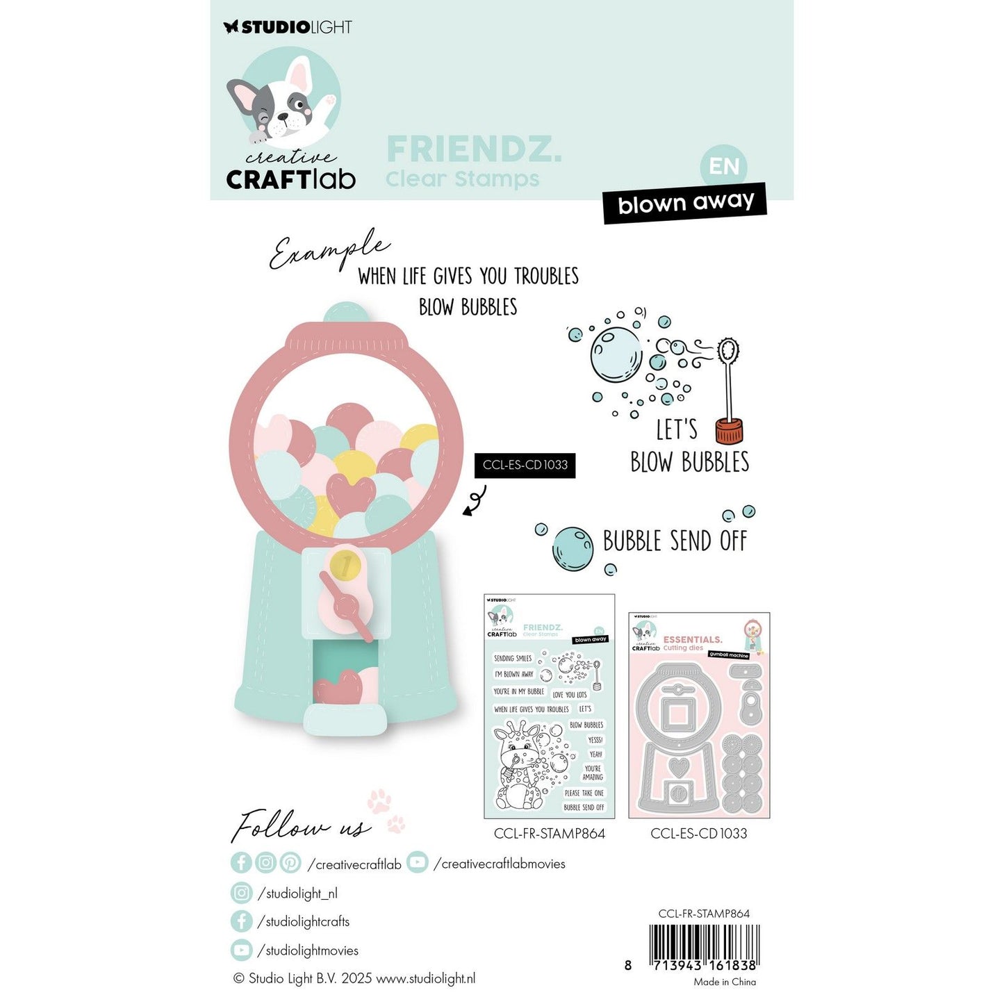 Creative Craftlab • Le tampon transparent Friendsz s'est envolé