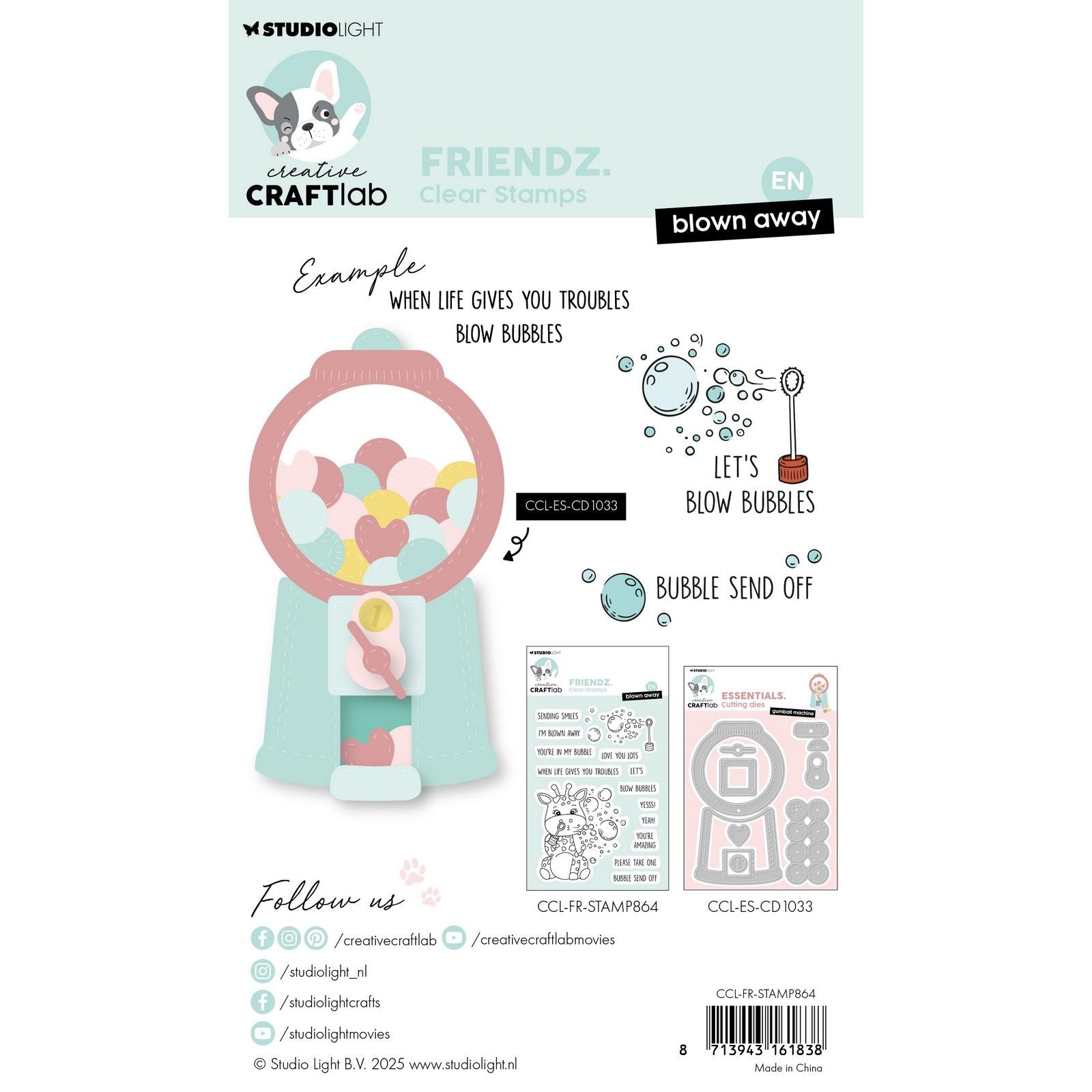 Creative Craftlab • Le tampon transparent Friendsz s'est envolé