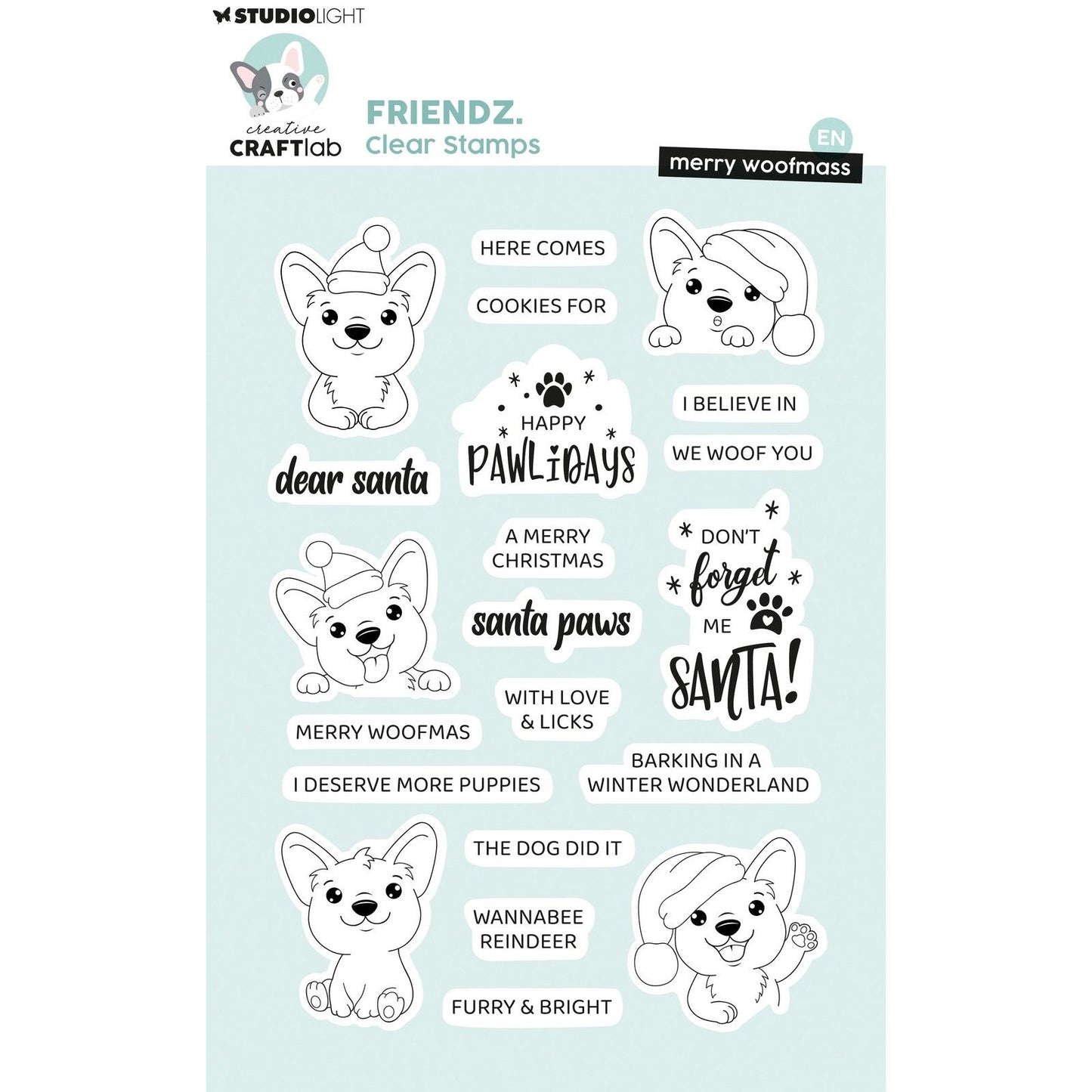 Creative Craftlab • Tampons transparents FriendsZ Merry Woofmass