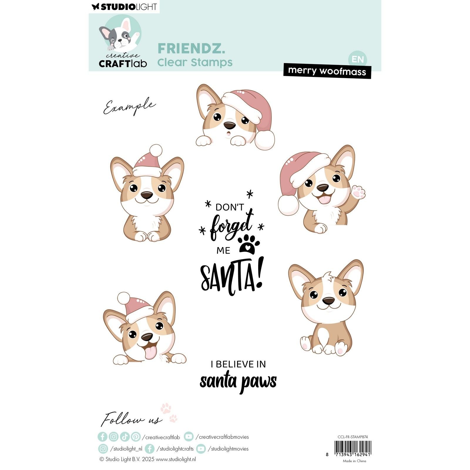 Creative Craftlab • Tampons transparents FriendsZ Merry Woofmass