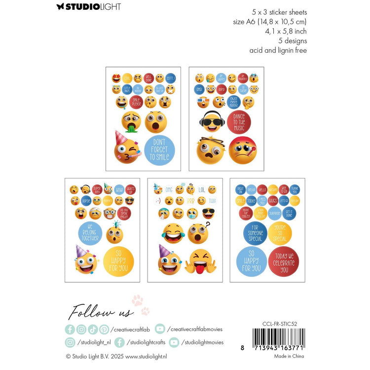 Creative craftlab • autocollants amis souriez s'il vous plaît