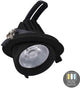 Downlighter LED Cct noir 30w modèle banane 45gr. tri blanc - led2385