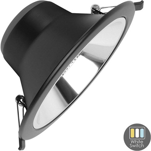 Downlight led Cct réflecteur noir 15w tri-blanc dimmable - led2511