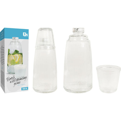 Excellente cruche d'articles ménagers avec verre à boire 1l