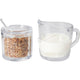 Excellente vaisselle pour le sucre et le lait, verre 3 pièces