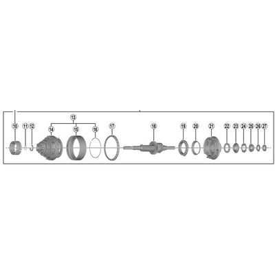 Shimano Binnenwerk Nexus 8 Retirez SG-C6001-8C (axe 184 mm)