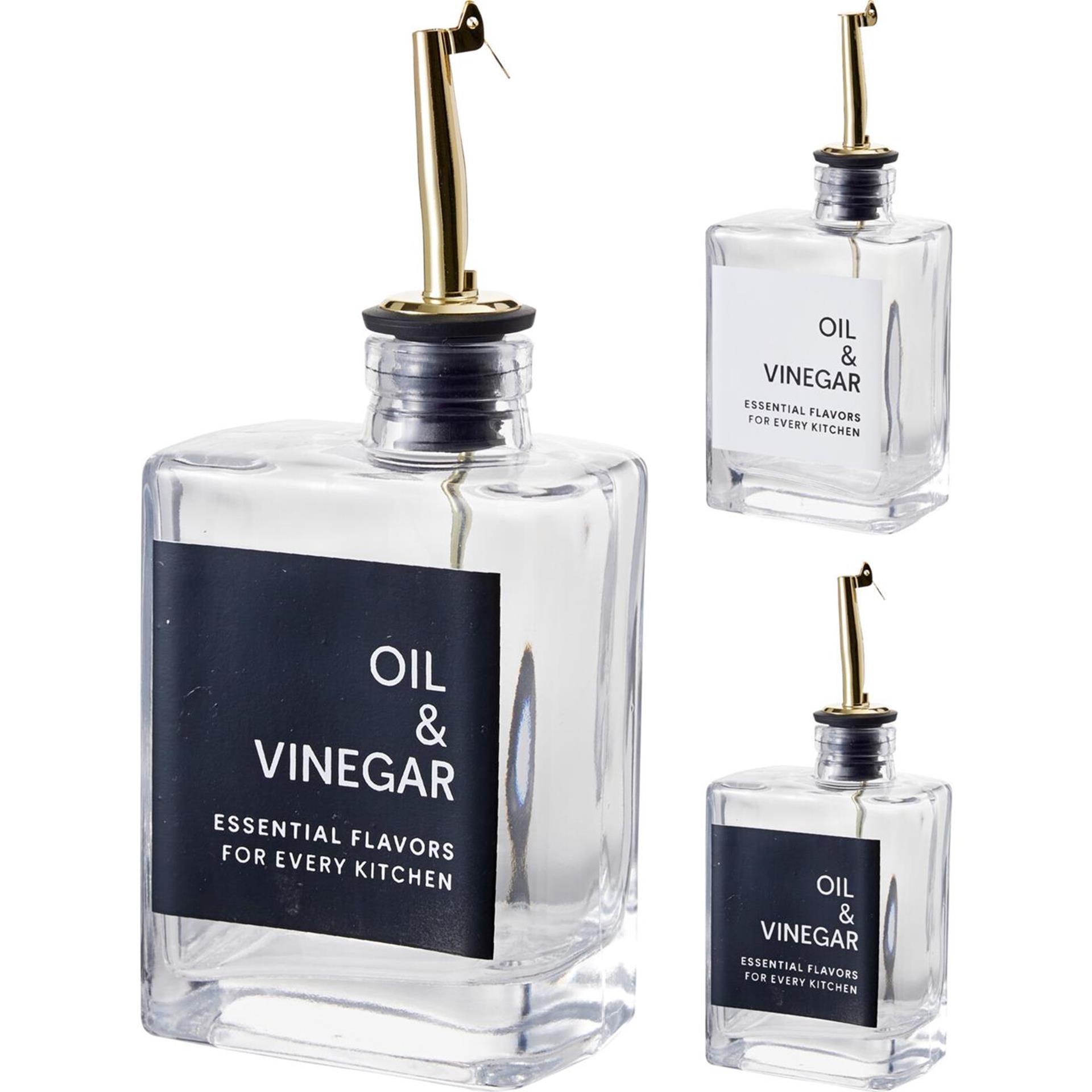 Bouteille de vinaigre d'huile et de vinaigre en verre, excellent article ménager, 280ml
