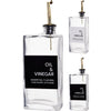 Bouteille de vinaigre d'huile et de vinaigre en verre, excellent article ménager, 500ml