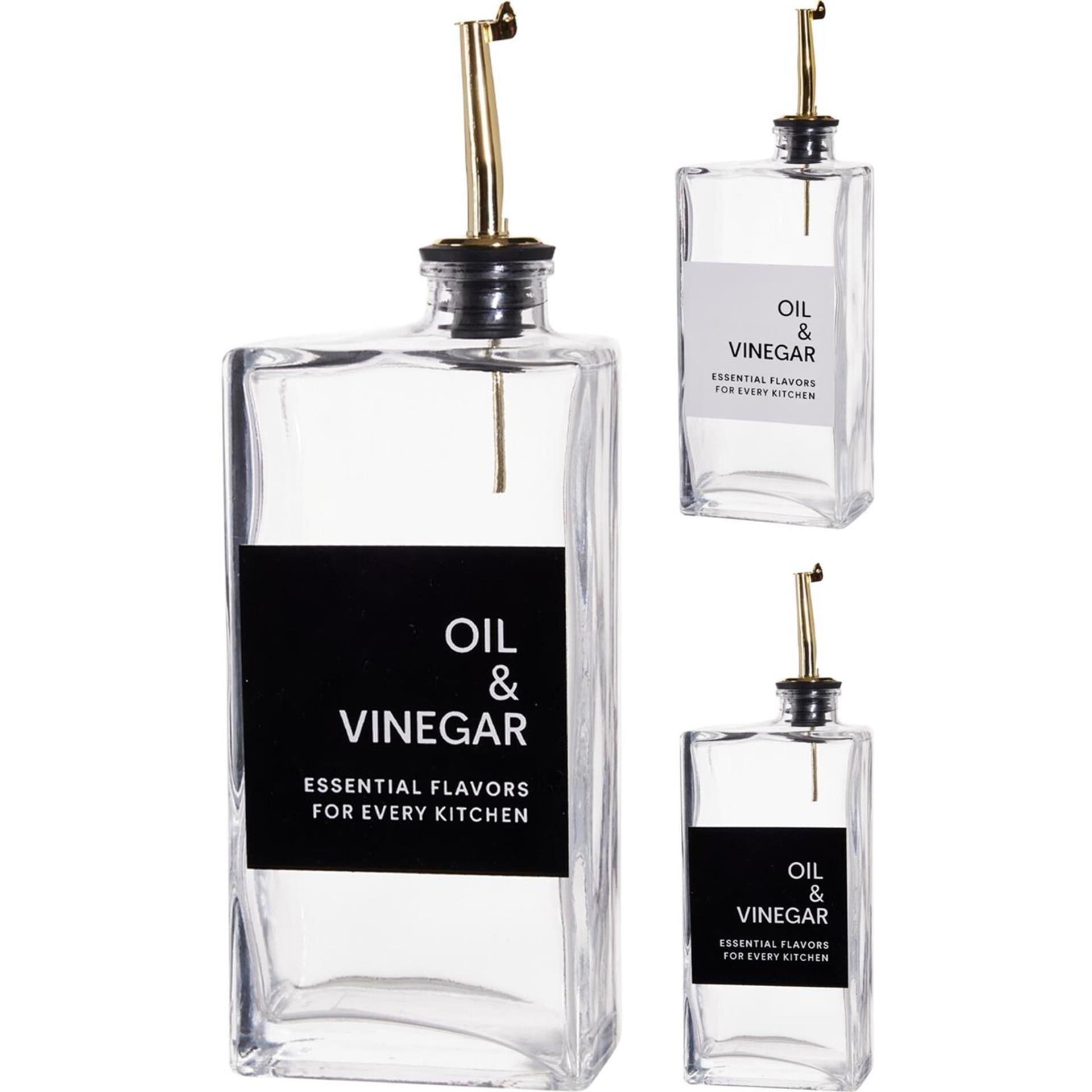 Bouteille de vinaigre d'huile et de vinaigre en verre, excellent article ménager, 500ml