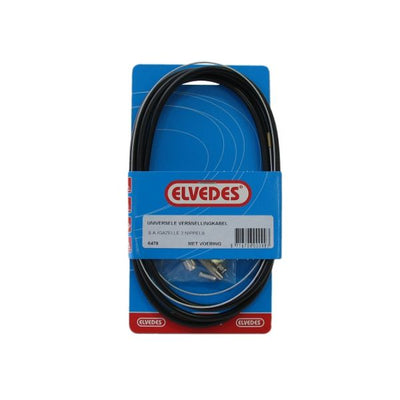 Jeu de câbles de transmission Elvedes 1700 2250 mm universel Sturmey Archer zingué - noir (sur la carte)