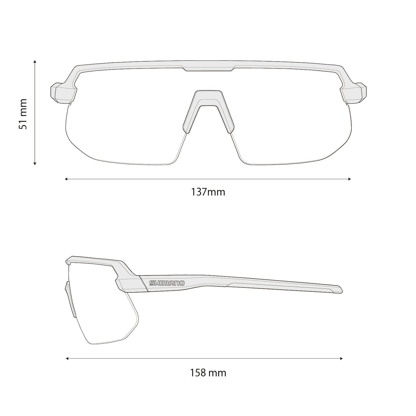Shimano twinspark blanc - lunettes de sport