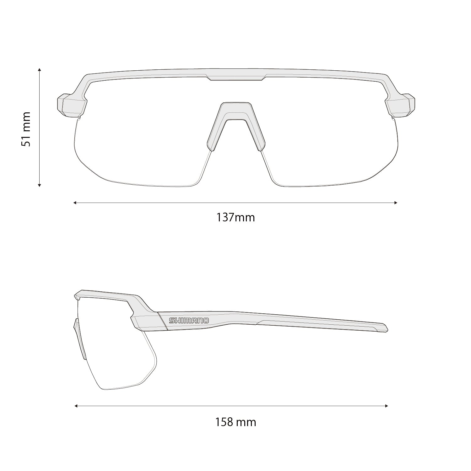 Shimano twinspark blanc - lunettes de sport