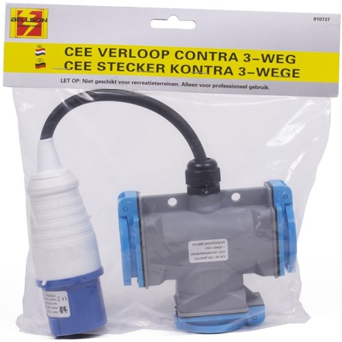 Câble adaptateur Cee 20 cm fiche cee vers 3x prise - 6315002