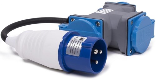 Câble adaptateur Cee 20 cm fiche cee vers 3x prise - 6315002