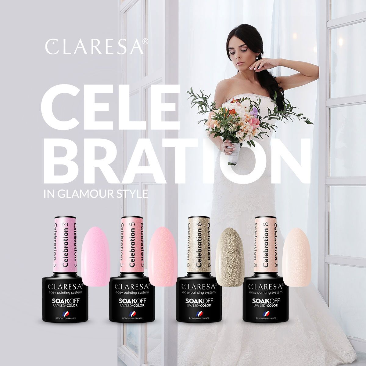 Claresa Claresa UV a mené Gellak 5ml Celebration 8