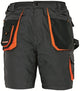 Pantalon de travail court Cerva crv emerton 03100003 | couleur noir orange | taille 54 - 00.200.001.54