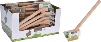 Brosse à mauvaises herbes de jardin Pro avec manche 36cm