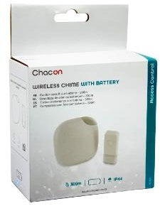 Chacon kit sonnette sans fil 100m design blanc + flash - 8415021