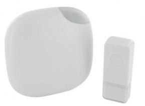 Chacon kit sonnette sans fil 100m design blanc + flash - 8415021