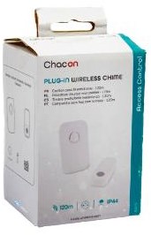 Chacon kit de sonnette sans fil 120m plug-in blanc - 8415105
