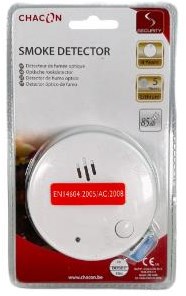 Détecteur de fumée optique Chacon + pile lithium 5 ans - 7900506