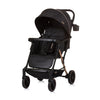 Chipolino Amber pliable buggy avec couvercle de pied obsidien noir