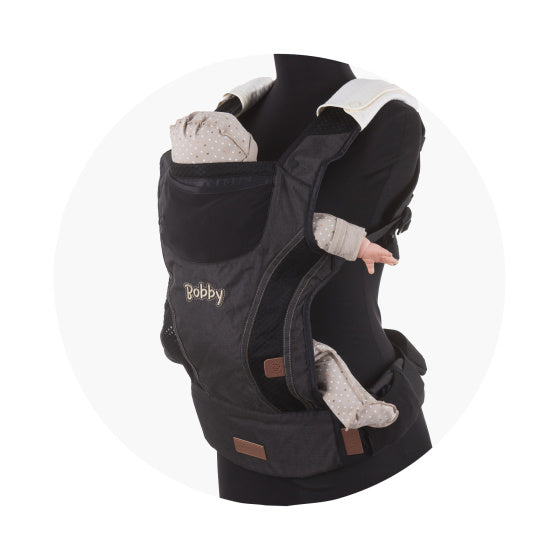 Chipolino Bobby Ergonomic Baby Carrier avec Hood Ebony