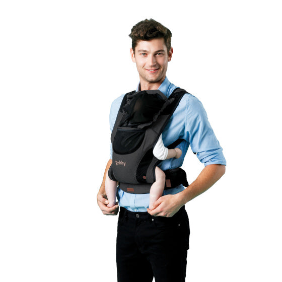 Chipolino Bobby Ergonomic Baby Carrier avec Hood Ebony