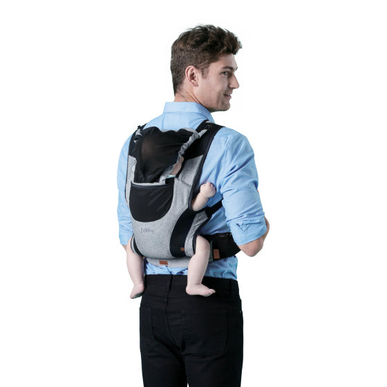 Chipolino Bobby Ergonomic Baby Carrier avec Hood Grey