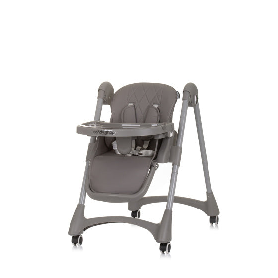 Chipolino Candy Shop High Siège avec coussin de siège de bain total granit