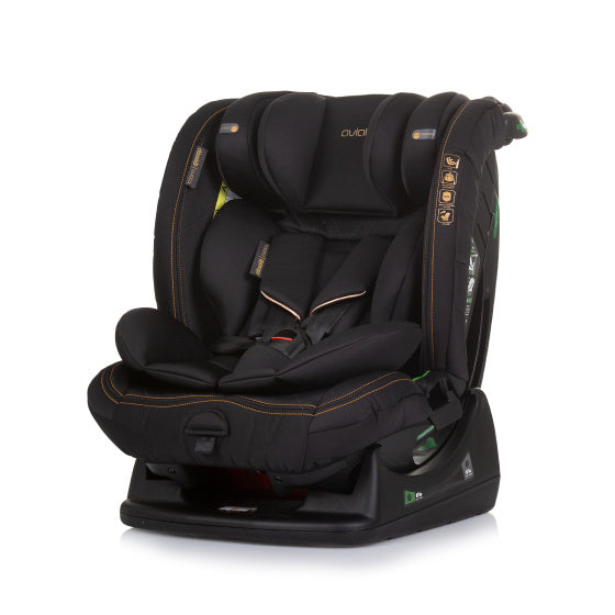 Chipolino Aviato Car siège d'auto I-size 40-150 cm Groupe 0+, 1, 2 et 3 Obsidian Black