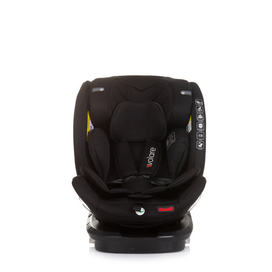 Siège d'auto Chipolino I-Size 40-150 cm Isofix 360 ° Obsidian noir