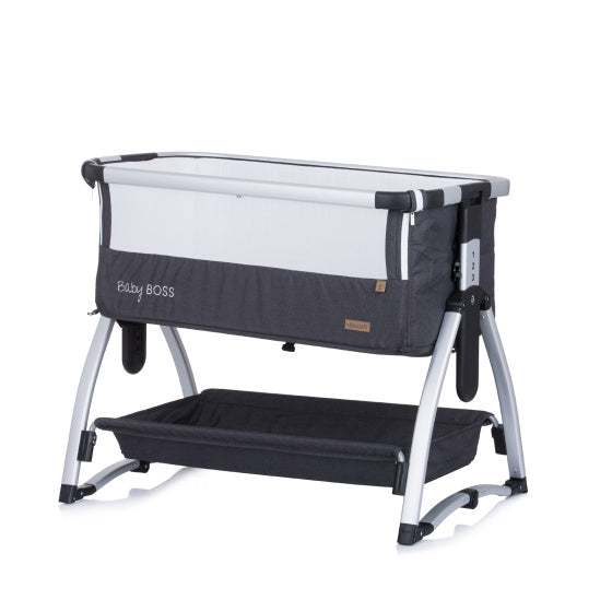 Chipolino bébé boss co-endormi avec fonction swing moustique anthracite gris gris argent