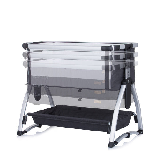 Chipolino bébé boss co-endormi avec fonction swing moustique anthracite gris gris argent