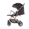 Chipolino combo pliable buggy avec couverture de pied en ébène beige noir