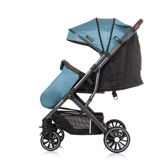 Chipolino combo pliable buggy avec couvercle de pied turquoise turquoise noir